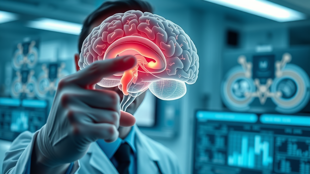 Scientific brain and ear illustration clarifying the causes of vertigo and balance issues